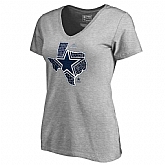 Women Cowboys Gray 2018 NFL Playoffs T-Shirt,baseball caps,new era cap wholesale,wholesale hats
